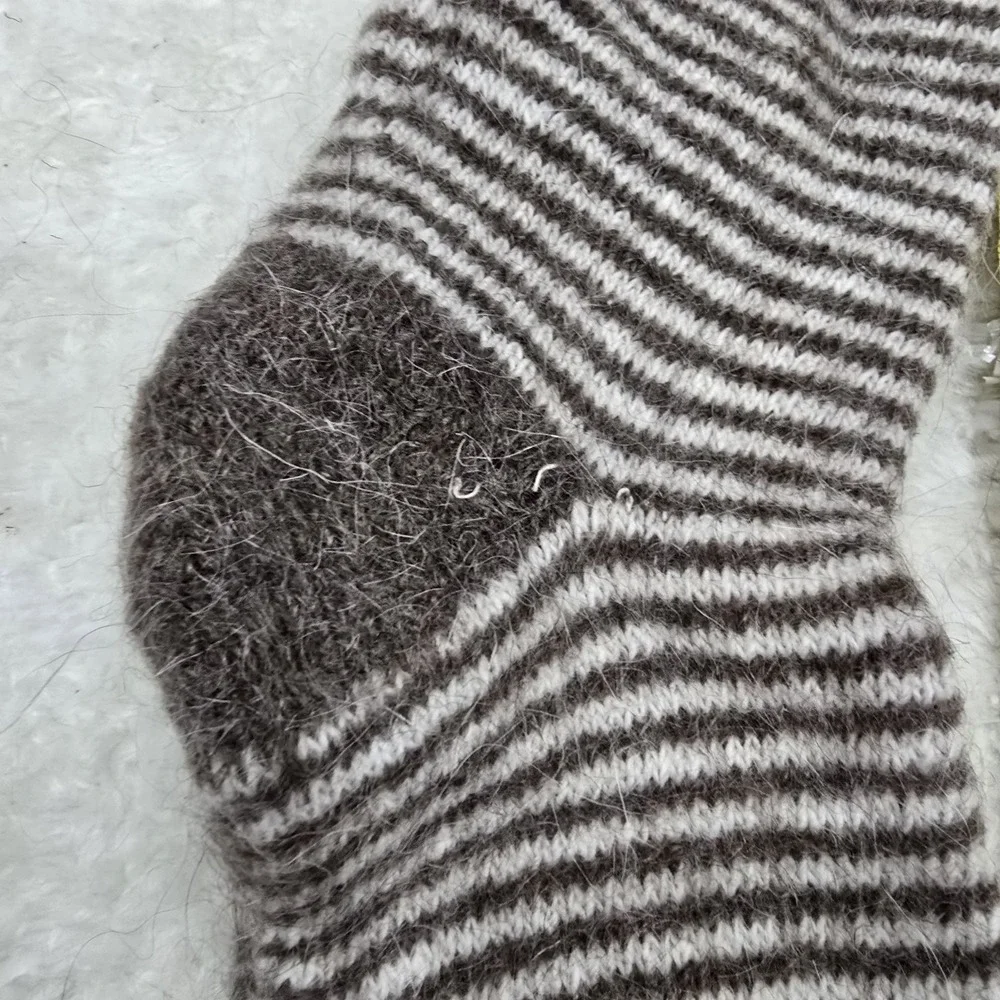 Handmade‎ Goat Down Socks, 100% OrganicWarm Winter Wool Socks, Hand Knitted
